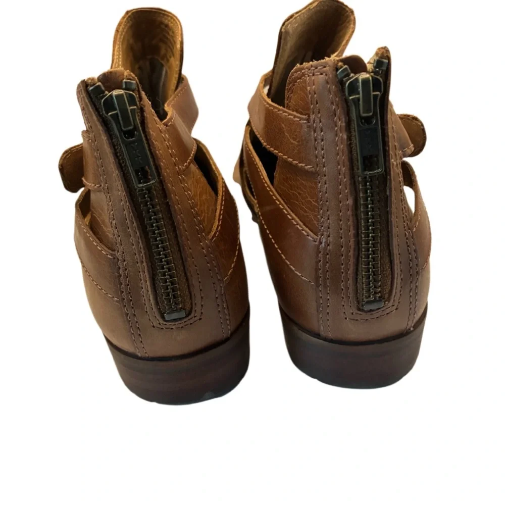 L.L. Bean Westport Sandalized Nubuck Leather Boot Brown Size 11